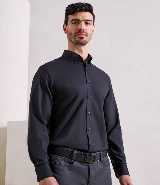 Premier Supreme Long Sleeve Oxford Shirt | Black