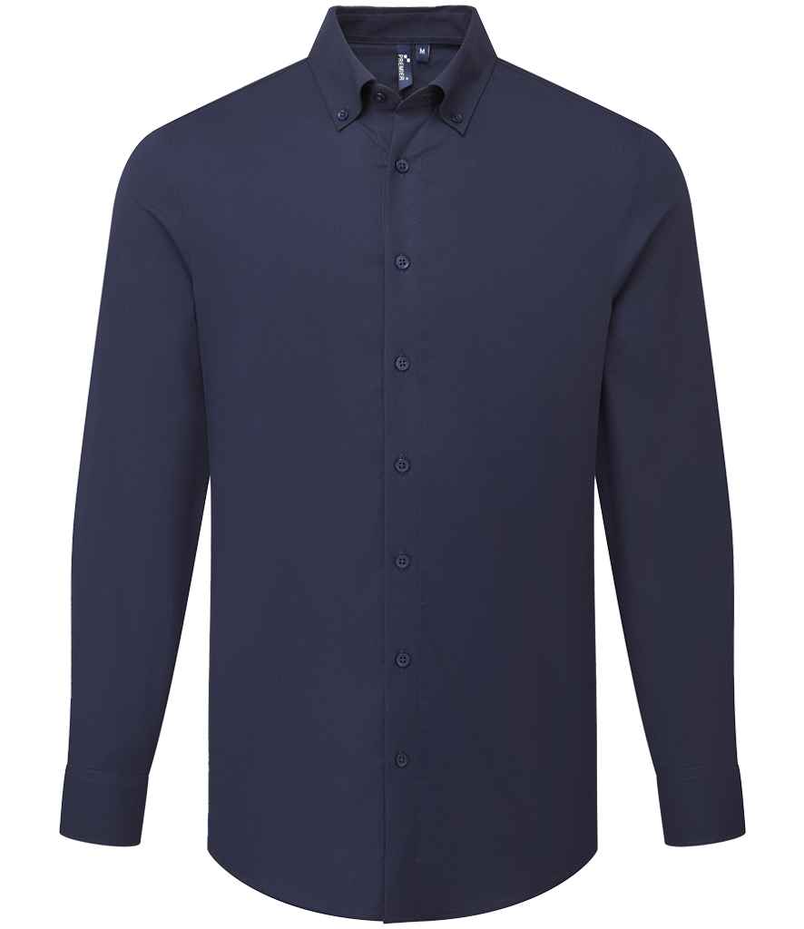 Premier Supreme Long Sleeve Oxford Shirt | Navy