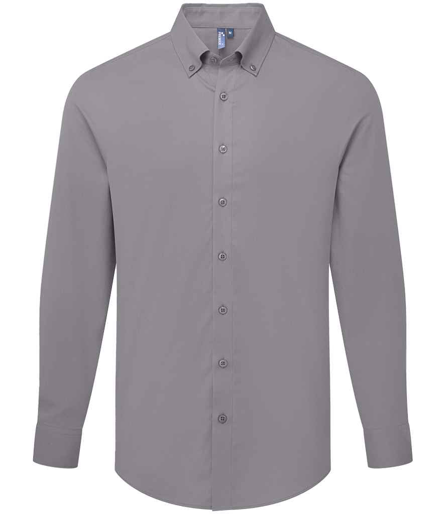 Premier Supreme Long Sleeve Oxford Shirt | Steel
