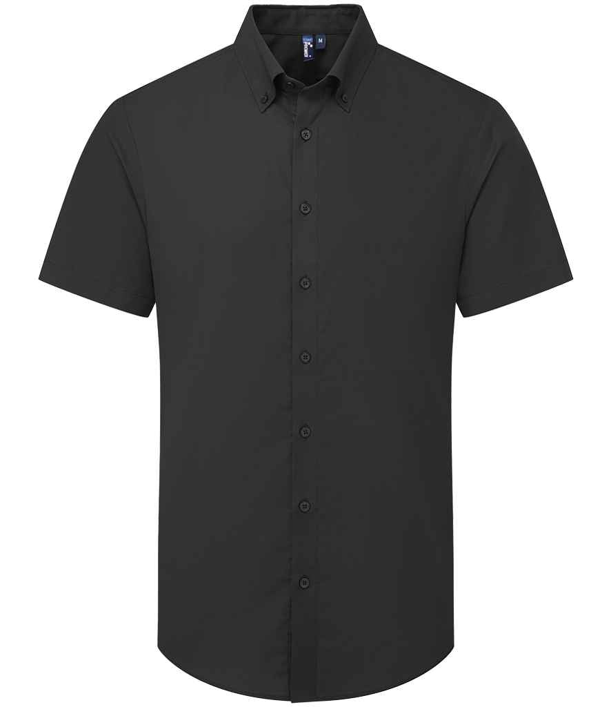 Premier Supreme Short Sleeve Oxford Shirt | Black
