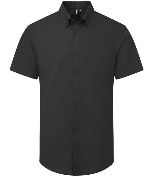 Premier Supreme Short Sleeve Oxford Shirt | Black