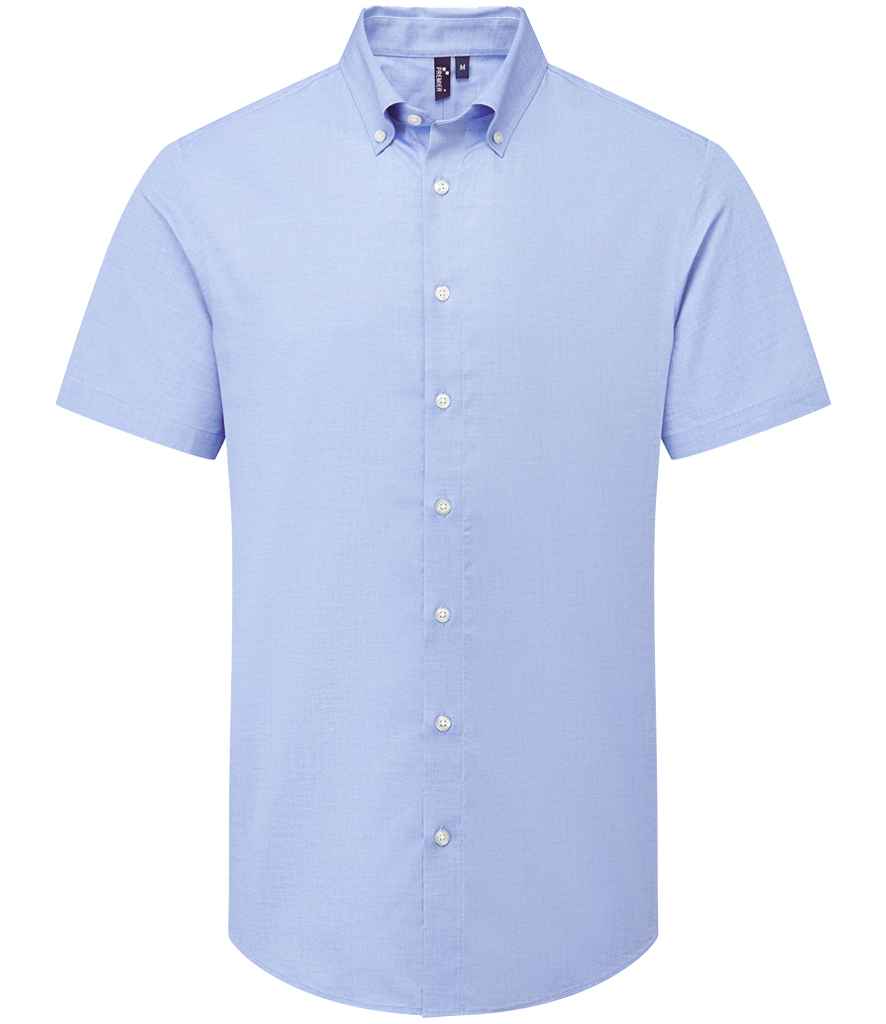 Premier Supreme Short Sleeve Oxford Shirt | Oxford Blue