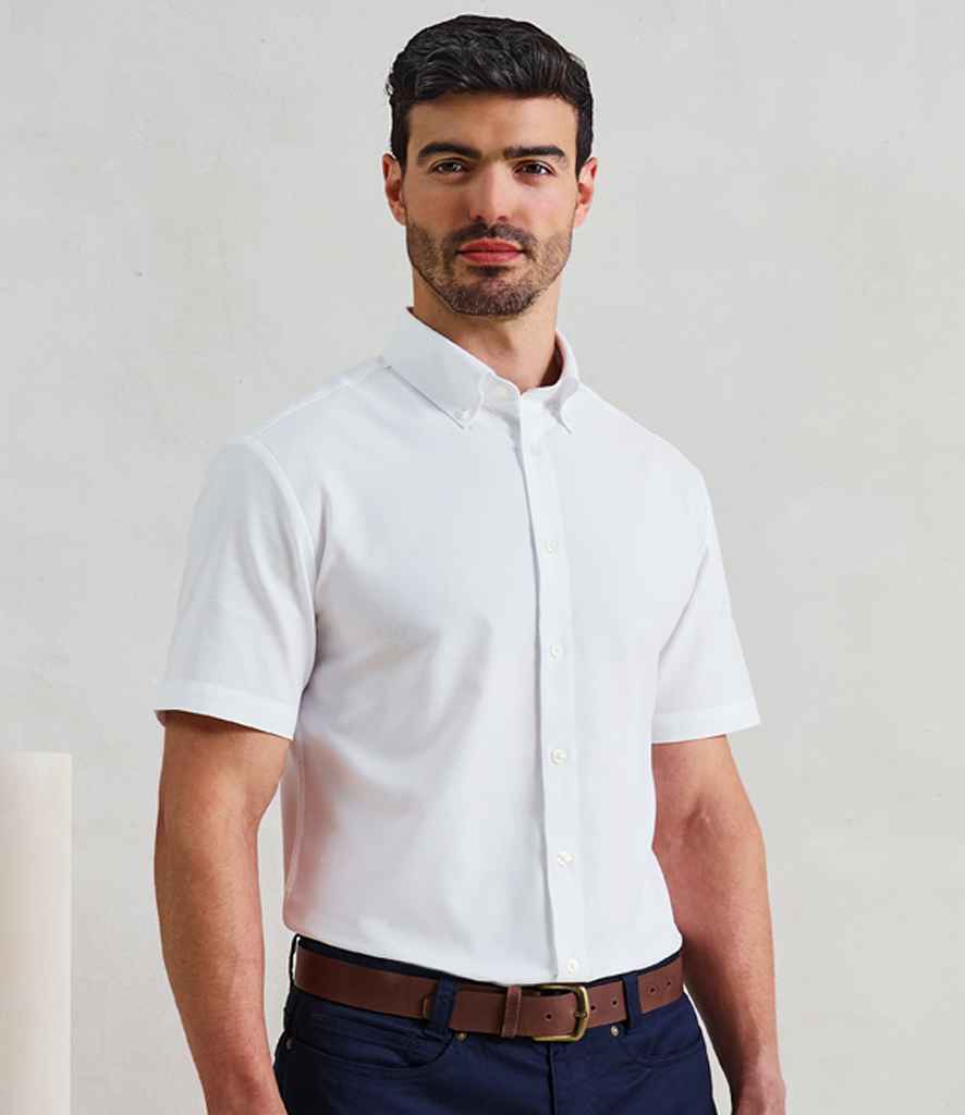 Premier Supreme Short Sleeve Oxford Shirt | White
