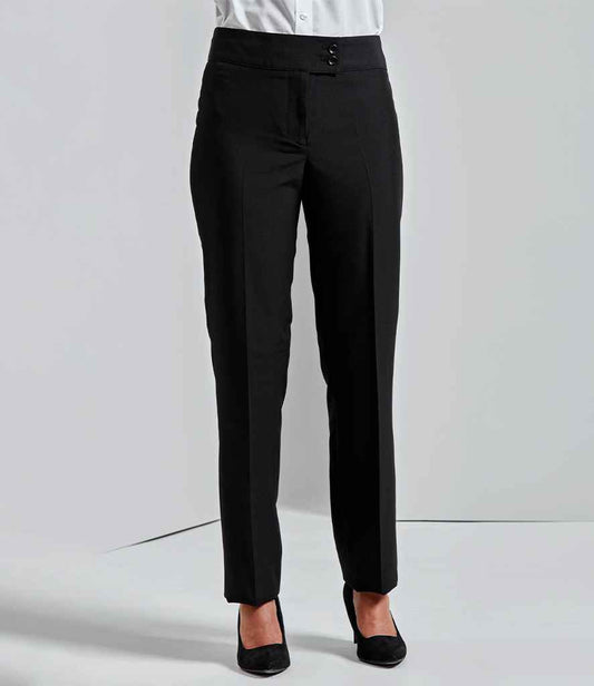 Premier Ladies Iris Straight Leg Trousers | Black