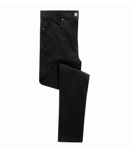 Premier Ladies Performance Chino Jeans | Black