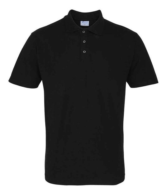 Premier Stud Piqué Polo Shirt | Black