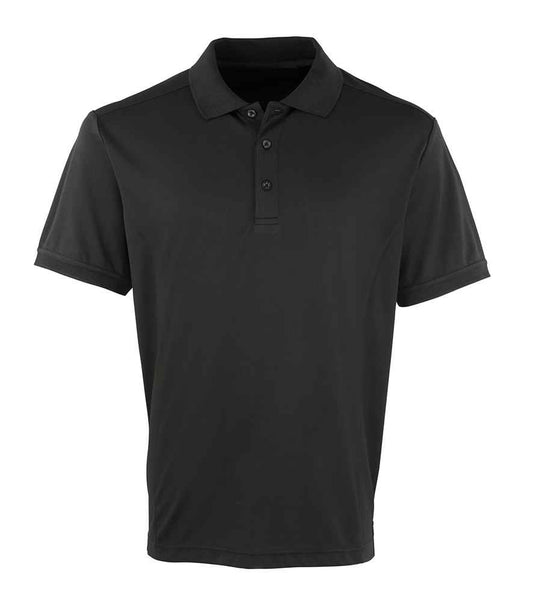 Premier Coolchecker® Piqué Polo Shirt | Black
