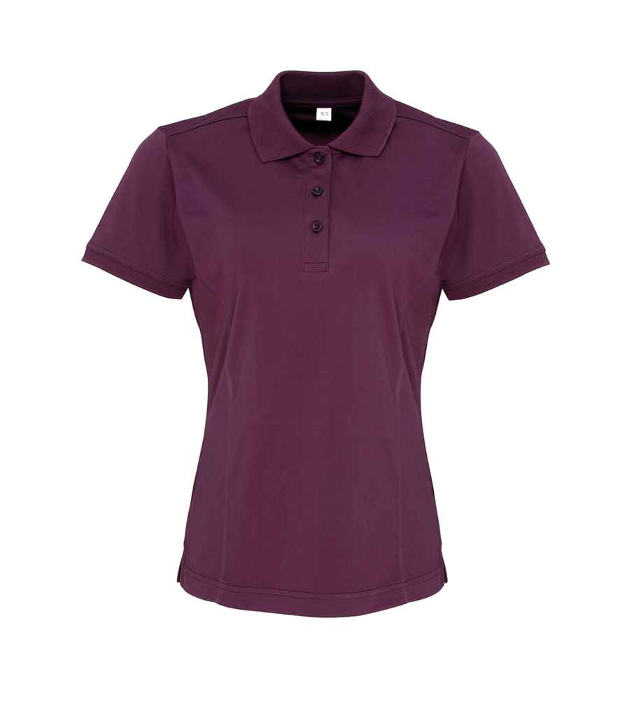 Premier Ladies Coolchecker® Piqué Polo Shirt | Aubergine