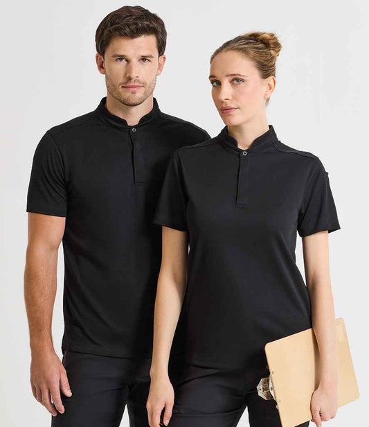 Premier Essential Coolchecker® Short Sleeve Chef's Shirt | Black