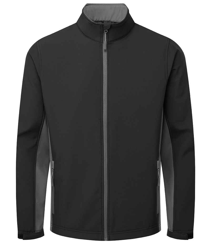Premier Windchecker® Recycled Printable Soft Shell Jacket | Black/Dark Grey