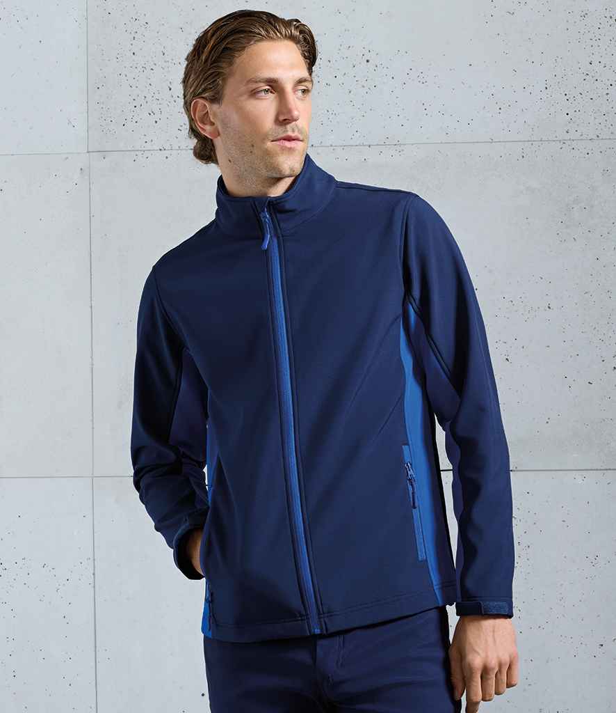 Premier Windchecker® Recycled Printable Soft Shell Jacket | Navy/Royal Blue