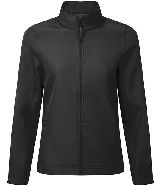 Premier Ladies Windchecker® Recycled Printable Soft Shell Jacket | Black