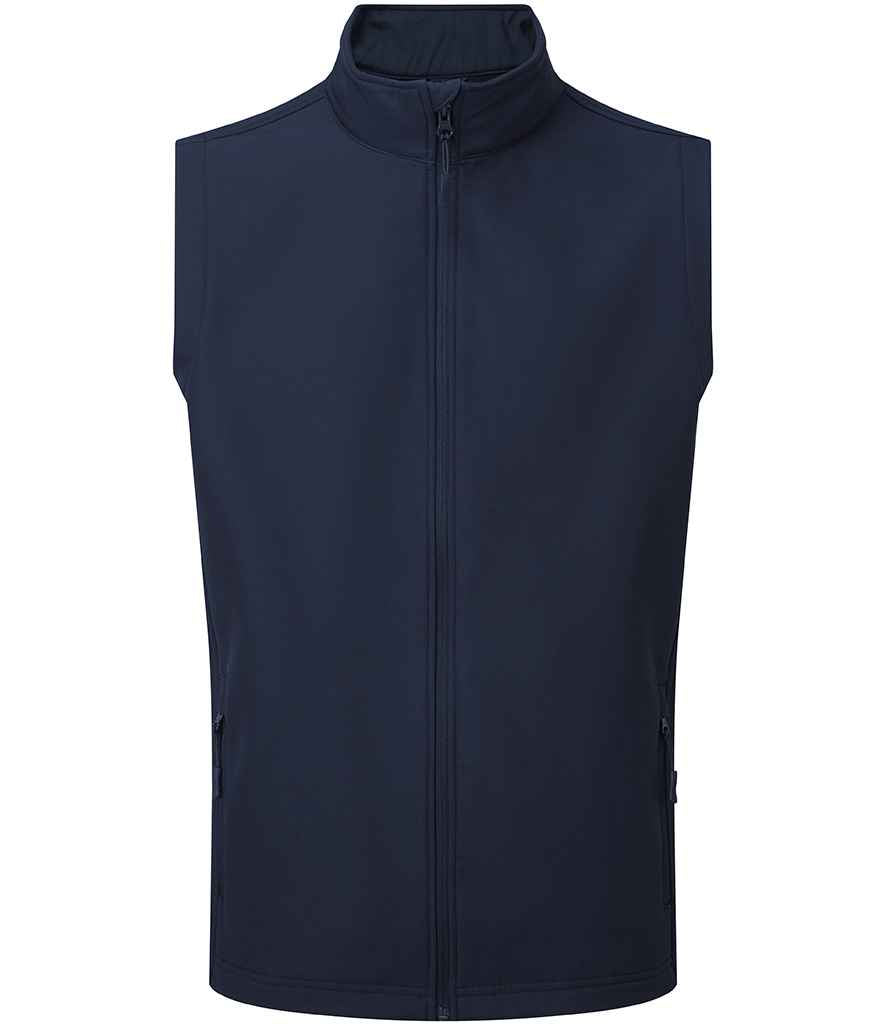 Premier Windchecker® Recycled Printable Soft Shell Gilet | Navy