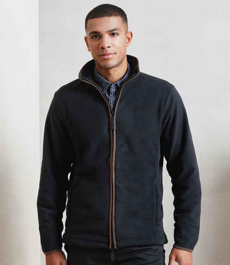 Premier Artisan Fleece Jacket | Black/Brown