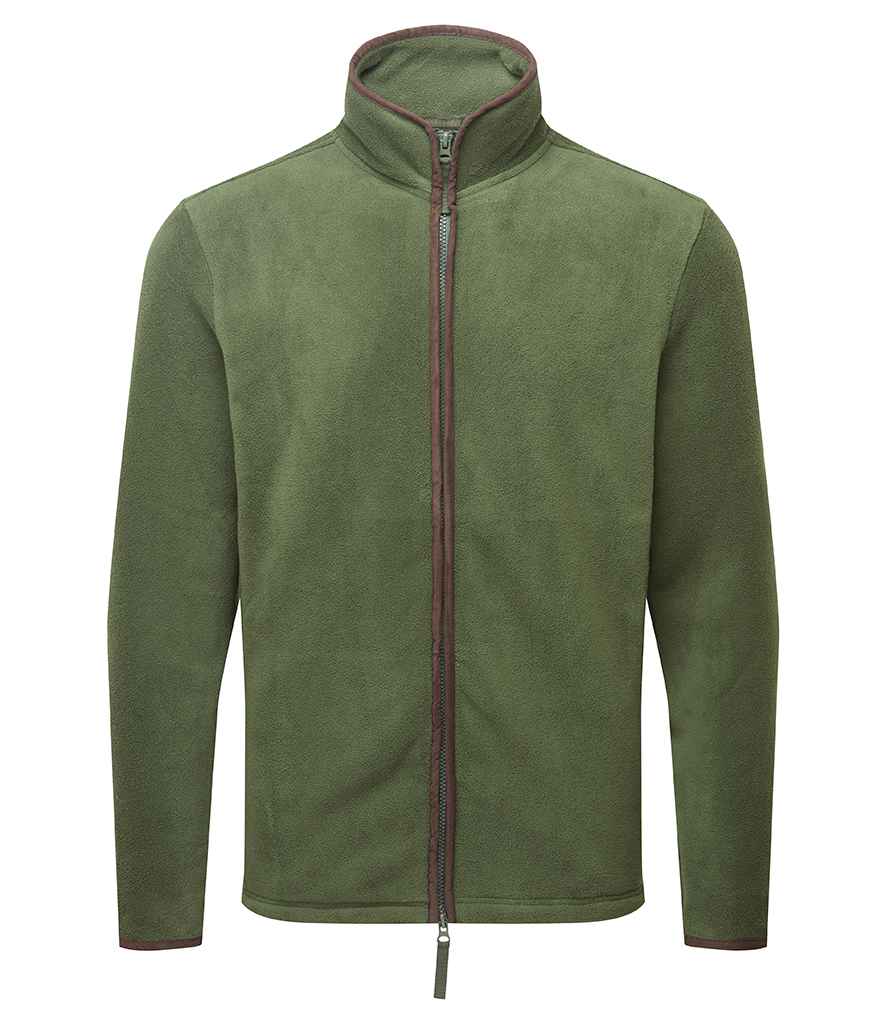 Premier Artisan Fleece Jacket | Moss Green/Brown