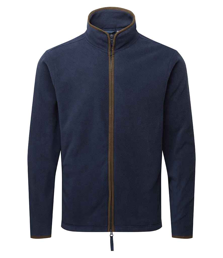 Premier Artisan Fleece Jacket | Navy/Brown