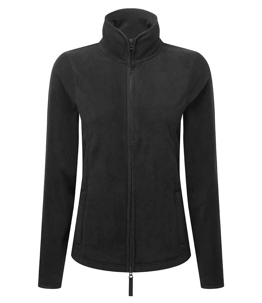 Premier Ladies Artisan Fleece Jacket | Black/Black