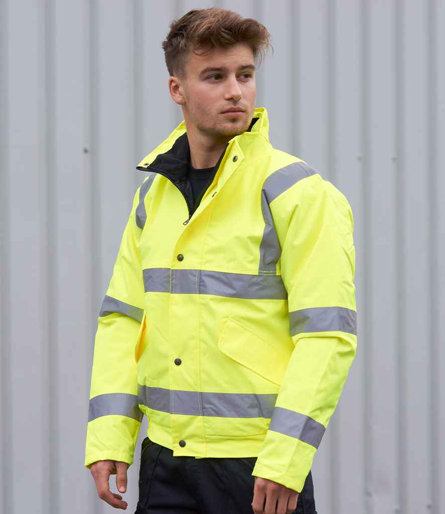 Portwest Hi-Vis Bomber Jacket | Yellow