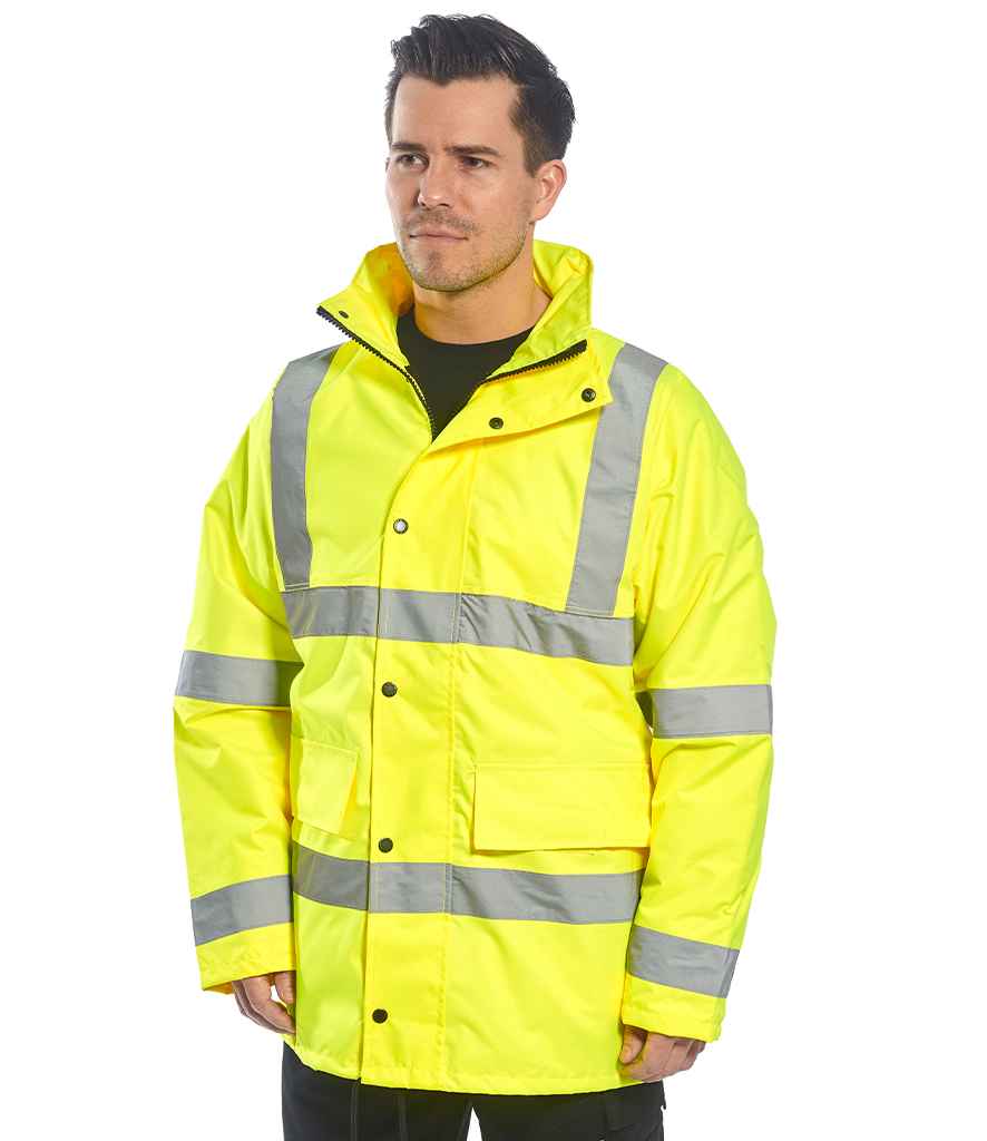 Portwest Hi-Vis 4-in-1 Traffic Jacket | Yellow