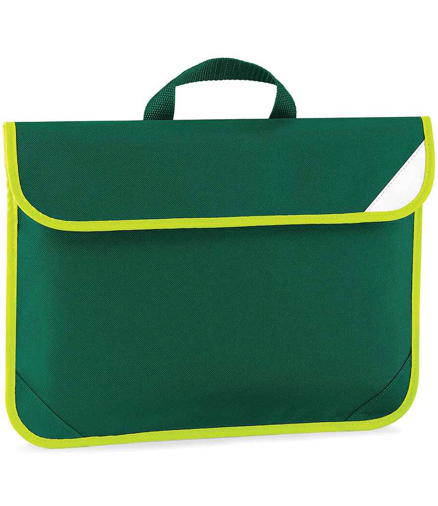 Quadra Enhanced-Viz Book Bag | Bottle Green