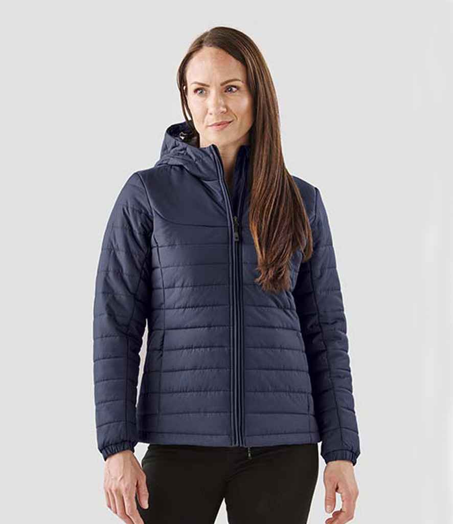 Stormtech Ladies Nautilus Quilted Hooded Jacket | Navy