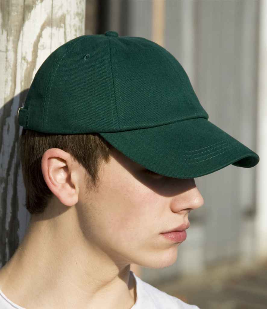 Result Low Profile Heavy Brushed Cotton Cap | Forest Green