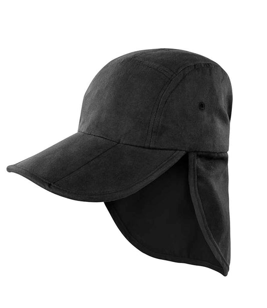 Result Fold Up Legionnaires Cap | Black