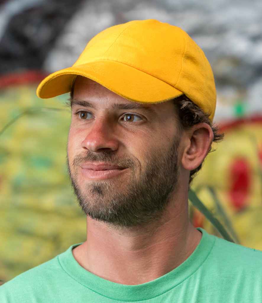 Result Memphis Brushed Cotton Cap | Yellow