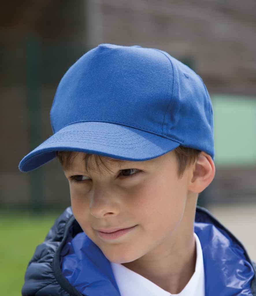 Result Kids Boston 5 Panel Printers Cap | Royal Blue