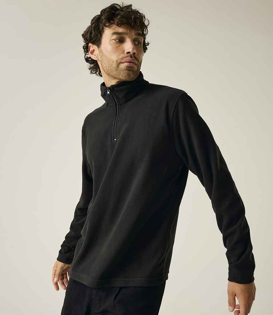 Regatta Zip Neck Micro Fleece | Black