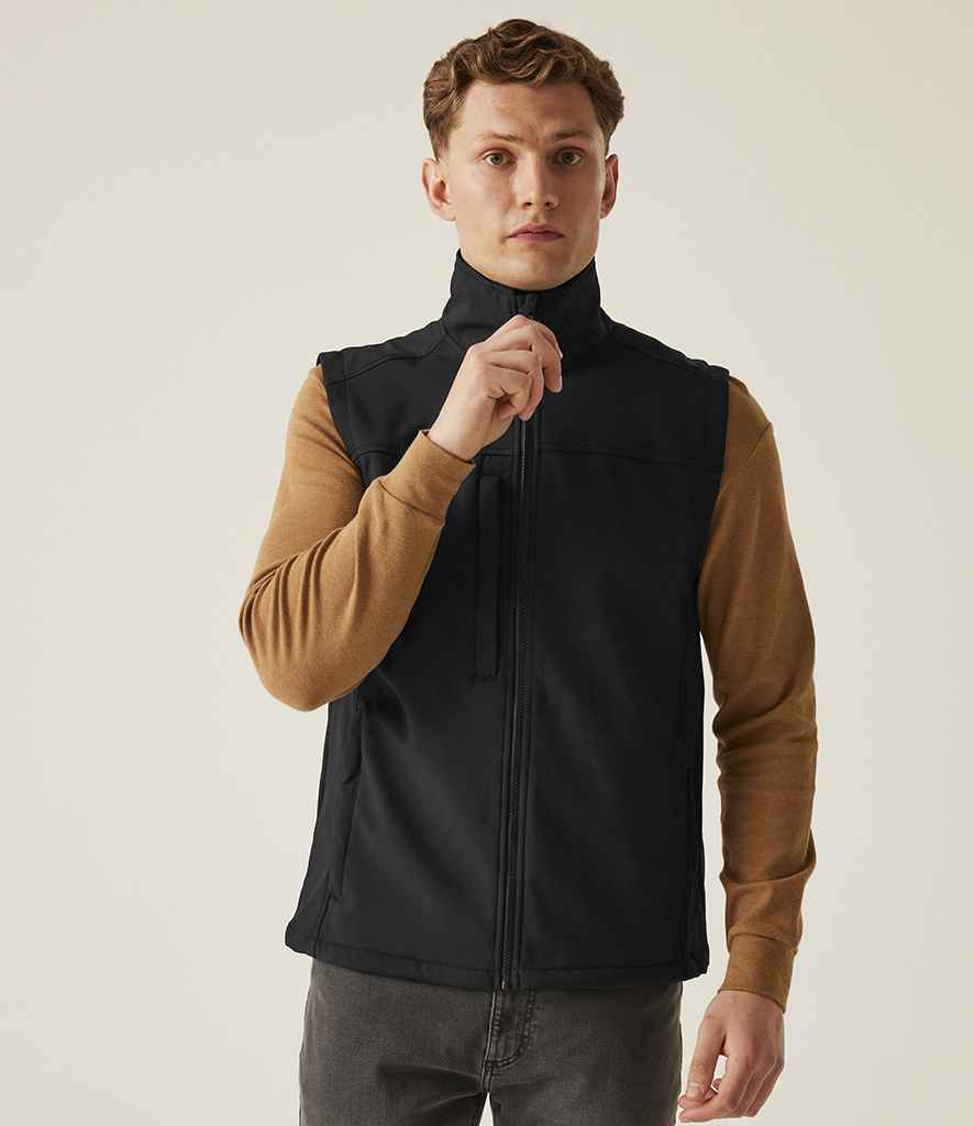 Regatta Flux Soft Shell Bodywarmer | Black/Black