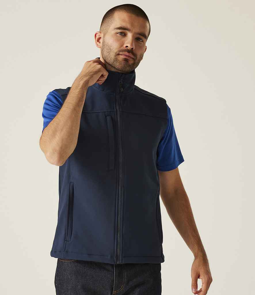 Regatta Flux Soft Shell Bodywarmer | Navy/Navy
