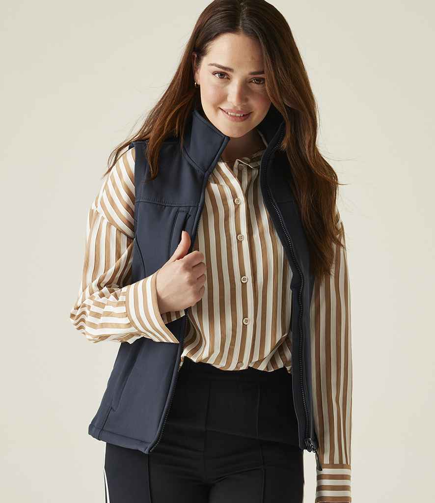 Regatta Ladies Flux Soft Shell Bodywarmer | Navy/Navy
