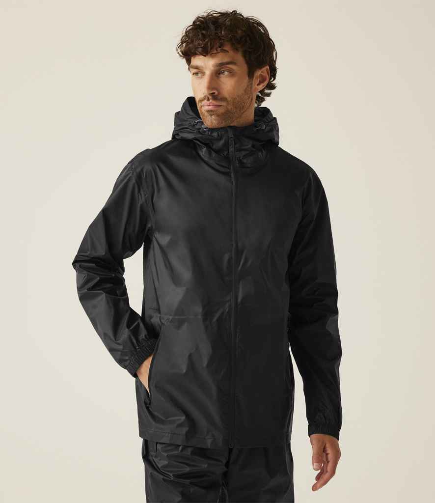 Regatta Pro Packaway Waterproof Breathable Jacket | Black