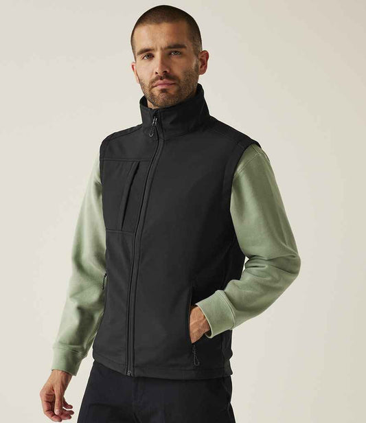 Regatta Octagon II Printable Soft Shell Bodywarmer | Black/Black