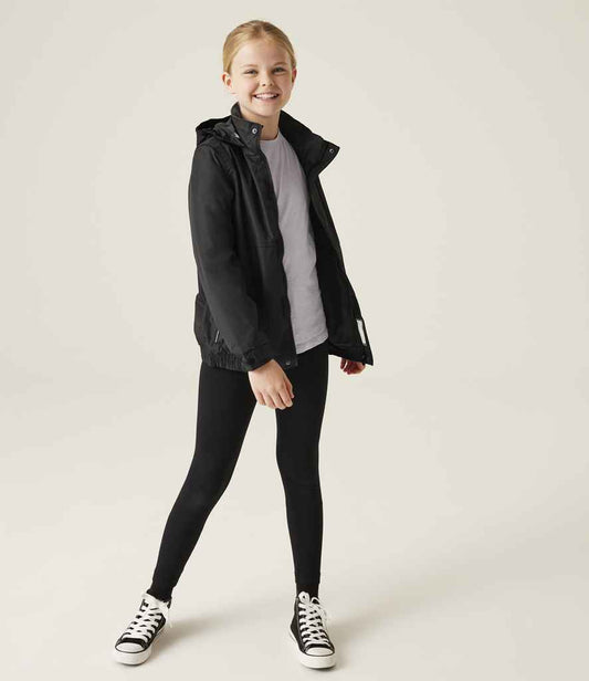 Regatta Kids Dover Waterproof Insulated Jacket | Black/Ash