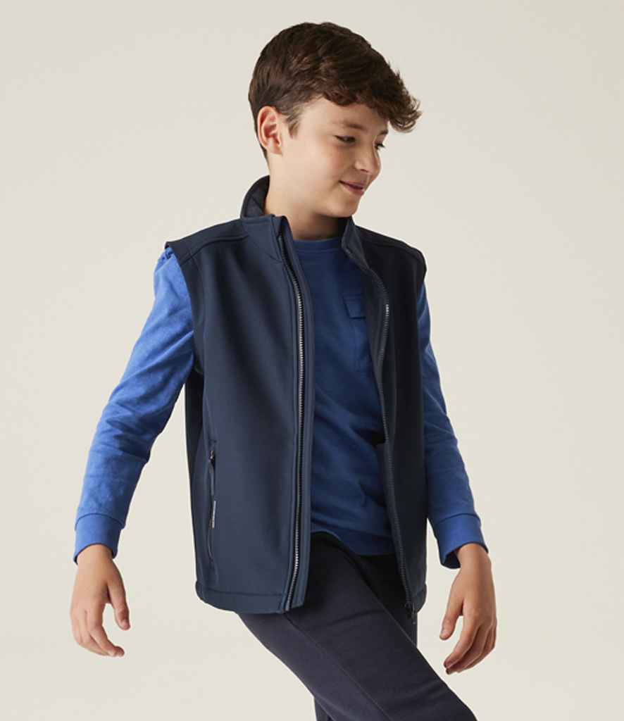 Regatta Kids Ablaze Soft Shell Bodywarmer | Navy/Navy