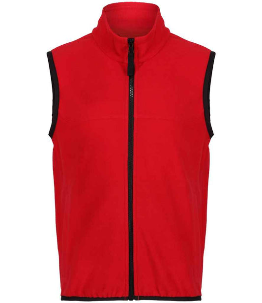 Regatta Kids Micro Fleece Bodywarmer | Classic Red/Black