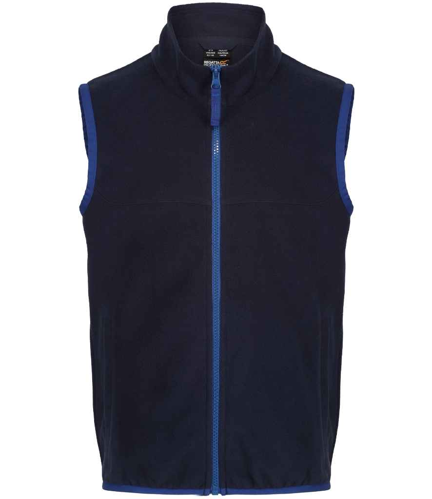 Regatta Kids Micro Fleece Bodywarmer | Navy/New Royal Blue