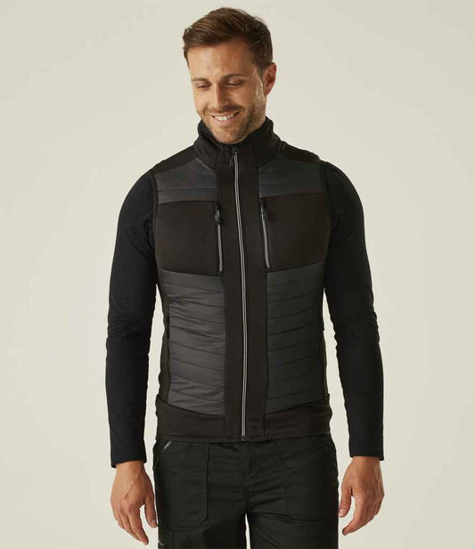 Regatta E-Volve Unisex Thermal Hybrid Bodywarmer | Ash/Black