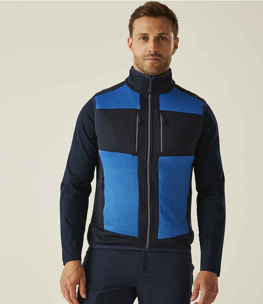 Regatta E-Volve Unisex Knit Effect Stretch Bodywarmer | Strong Blue/Navy