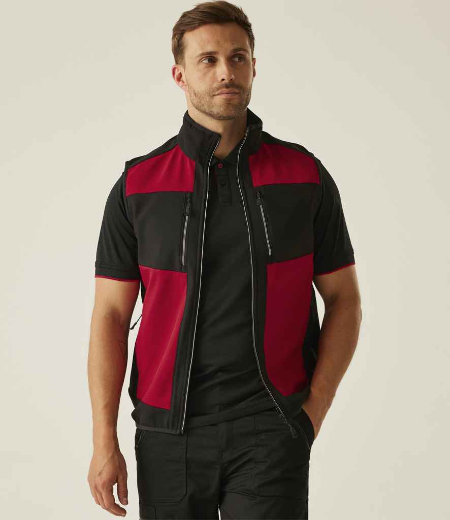 Regatta E-Volve Unisex Two Layer Soft Shell Bodywarmer | Classic Red/Black