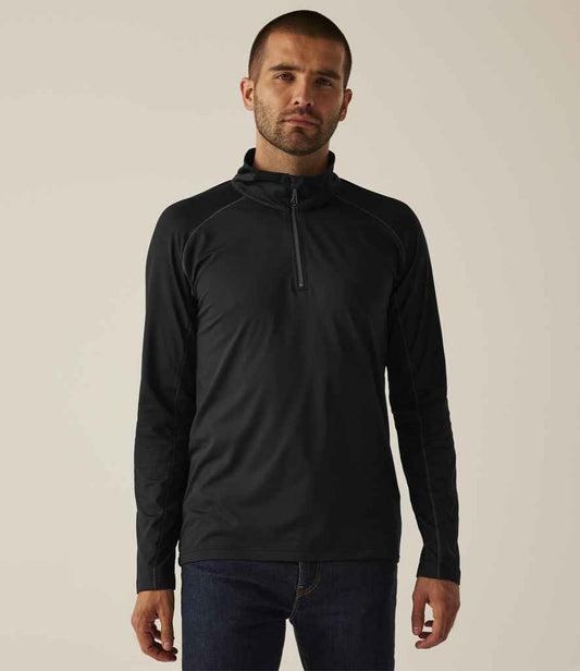 Regatta Core Stretch Half Zip Midlayer Top | Black