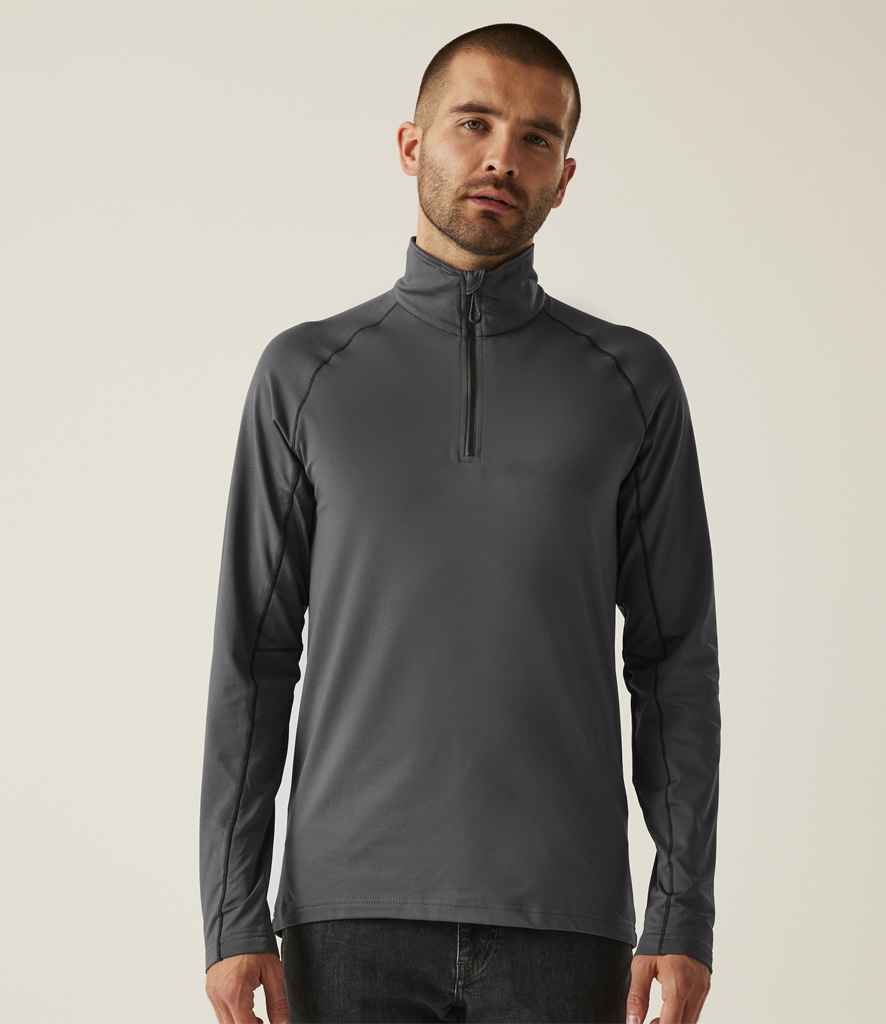 Regatta Core Stretch Half Zip Midlayer Top | Seal Grey