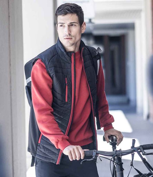 Regatta Navigate Hybrid Bodywarmer | Black/Classic Red
