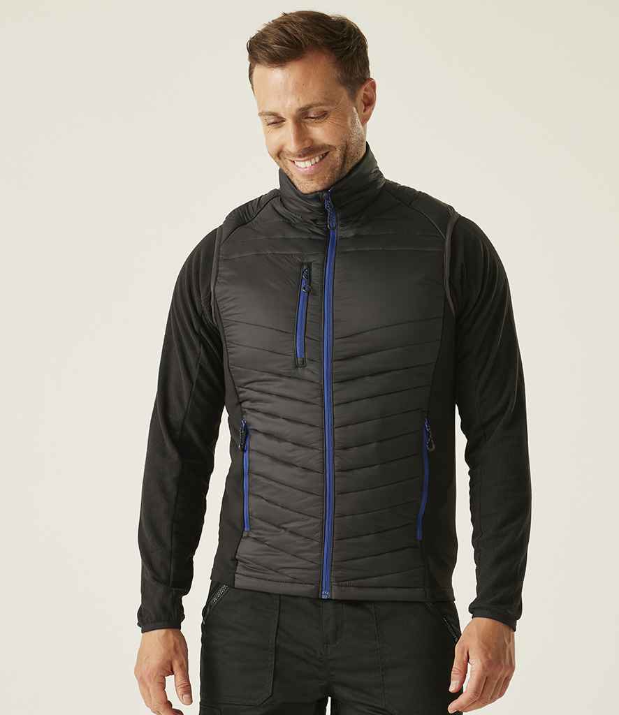 Regatta Navigate Hybrid Bodywarmer | Black/New Royal Blue