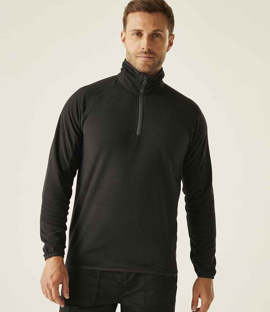 Regatta Navigate Half Zip Fleece | Black/Seal Grey