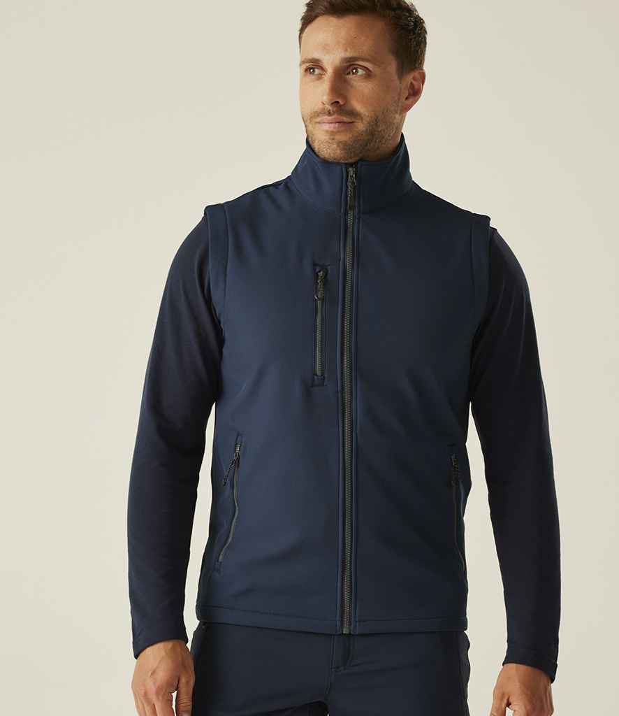 Regatta Navigate Two Layer Soft Shell Bodywarmer | Navy/Seal Grey