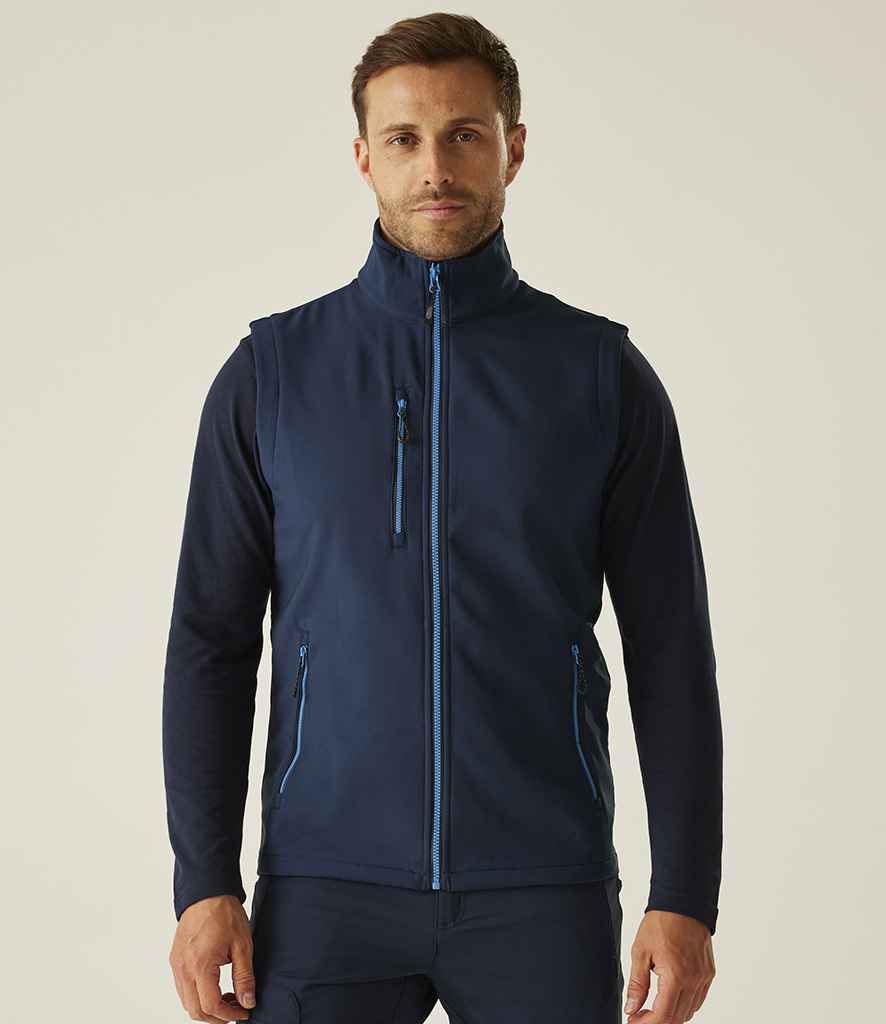 Regatta Navigate Two Layer Soft Shell Bodywarmer | Navy/French Blue