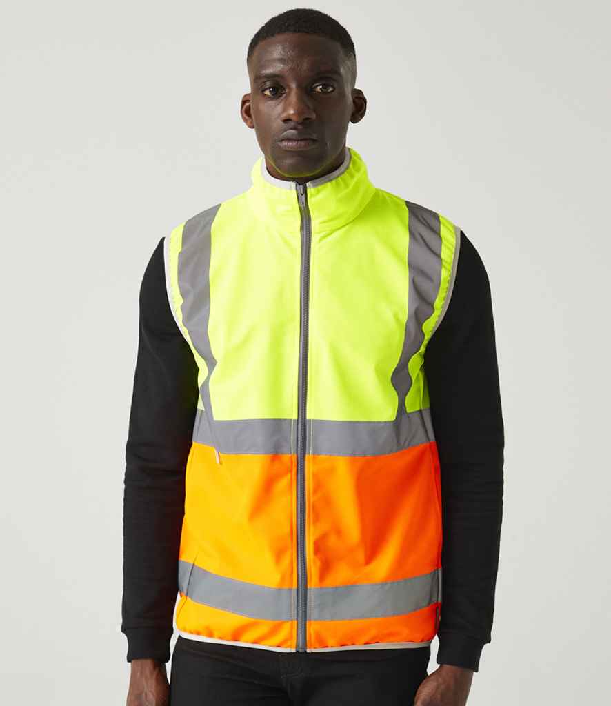 Regatta High Visibility Pro Full Zip Gilet | Yellow/Orange